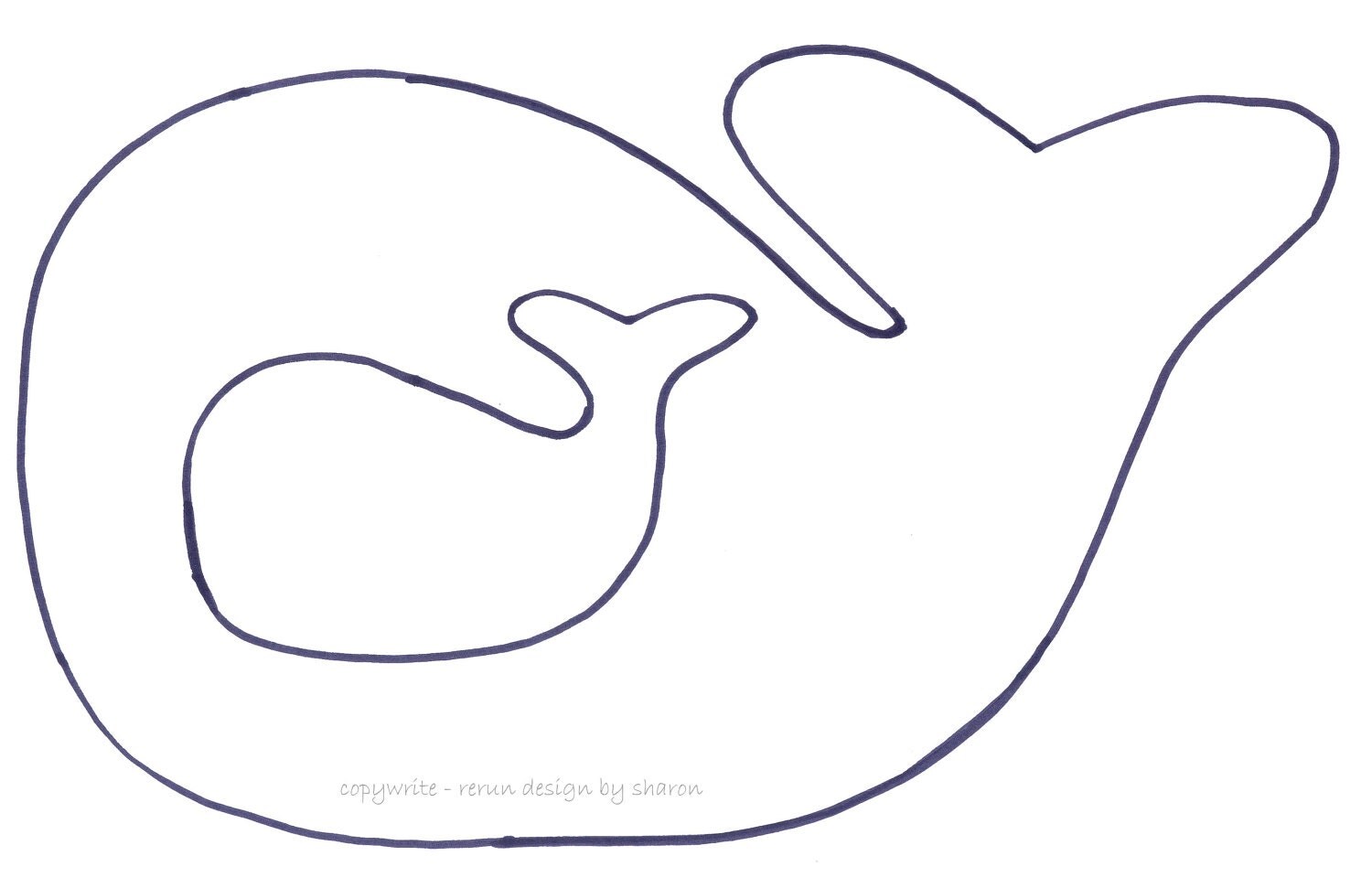 Free Whale Toy and Applique Pattern