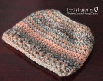 Crochet PATTERN - Messy Bun Hat Crochet Pattern - Ponytail Hat Crochet Hat Pattern - Messy Bun Hat - Toddler, Child, Adult Sizes - PDF 438
