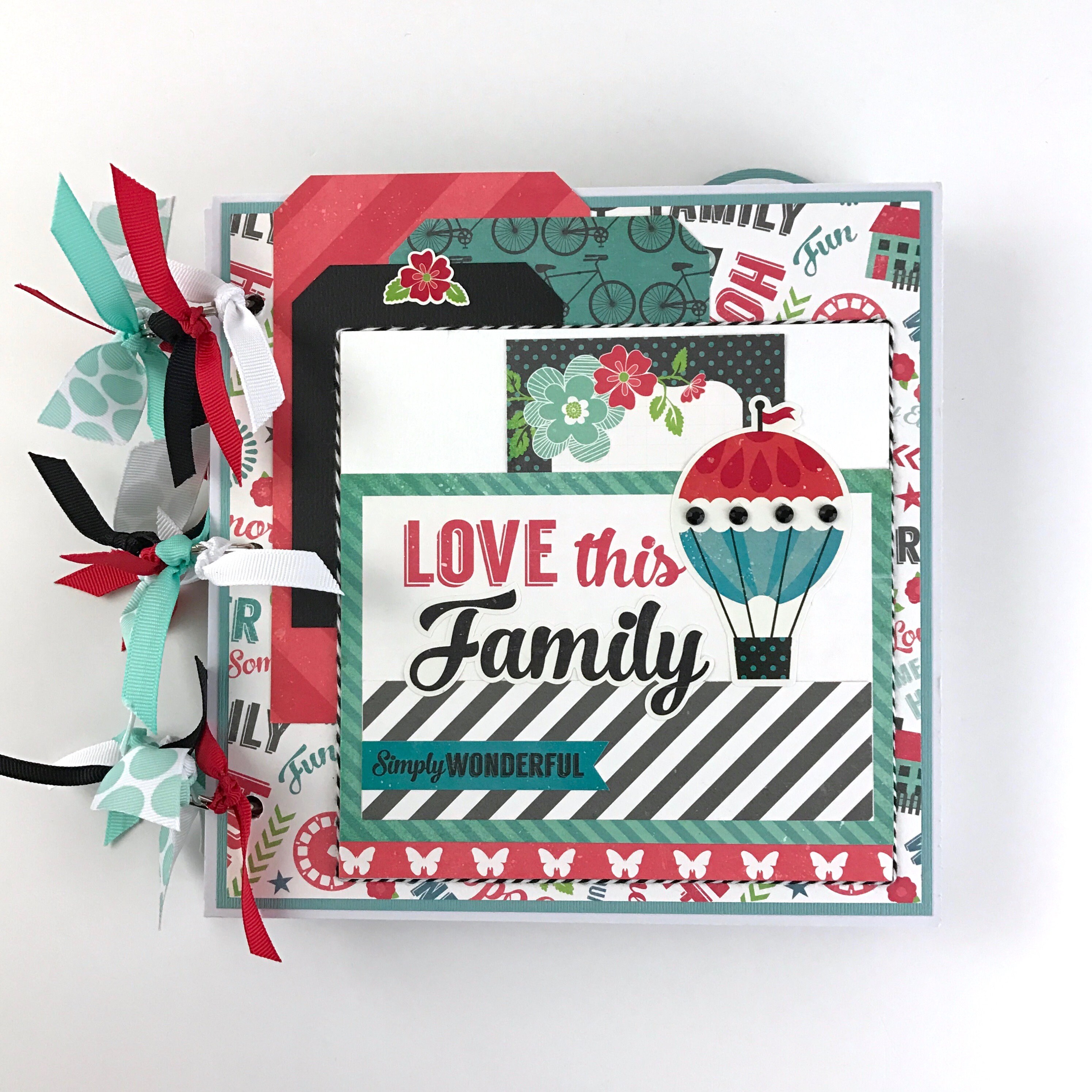 Family Scrapbook Mini Album Kit or Premade Album 8x8