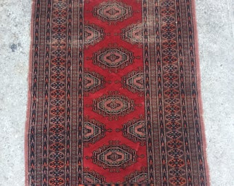 Antique Persian Rug ~ Handwoven ~ Wool 3x5