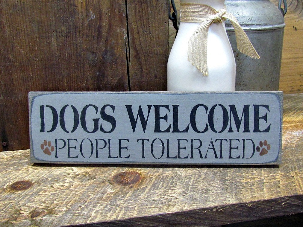 Dog Sign Wooden Dog Welcome Sign Wooden Signs Gift For The