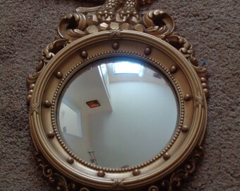 Vintage SYROCO Wall Hanging Mirror with Eagle