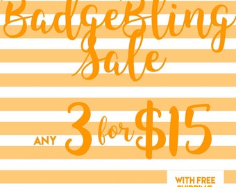 SALE- clips or retractables, Badge Holders, for office, conventions, business, nurses