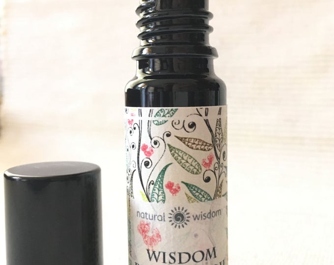 WISDOM Perfume Oil by Natural Wisdom. 100% organic. Vegan. Alcohol free. 10ml