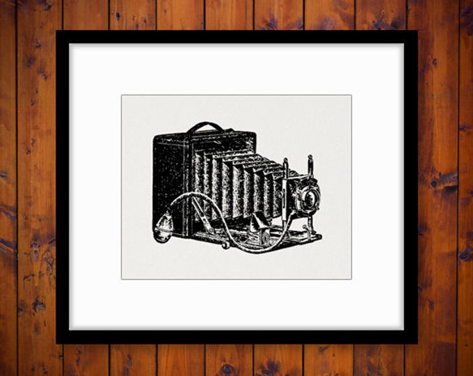 Printable Image Old Camera Graphic Illustration Digital Download Antique Clip Art Jpg Png Eps HQ 300dpi No.1418