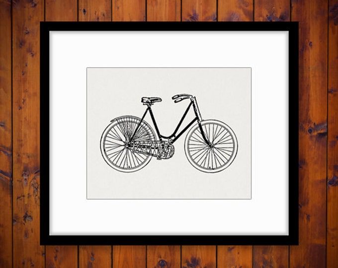 Printable Graphic Antique Bicycle Digital Vintage Bike Image Download Illustration Clip Art Jpg Png Eps HQ 300dpi No.4050