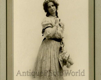 Alberta Lee actress silent movie star antique photo