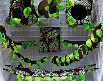 Jungle Adventure Custom Sugar Glider Cage Set