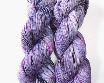 Speckled Sock Yarn Superwash Merino Nylon Fingering Weight Hand Dyed 100 g - Sweet Dreams *In Stock