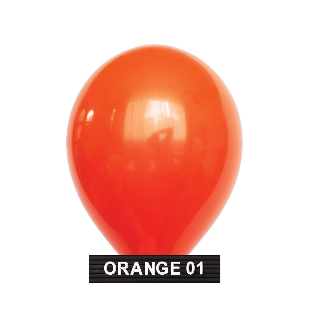 ORANGE01 11 Burnt Orange Latex Balloons 10 balloons