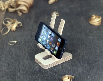 Docking station, iphone stand, Wooden phone stand, charging dock, iphone dock, husband gift, grandfather gift, boyfriend gift, mother gift