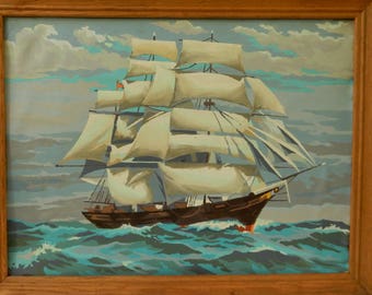 Paint by Number Sailing Ship