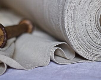 Linen Hemp Grainsack Ecru Fabric