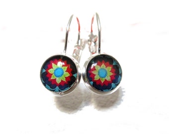 MEXICAN ART Dangle earrings - Mexican Folk Art - Mexican Jewelry - Mexican earrings - Mexican Ornamenta -, little dangle earrings