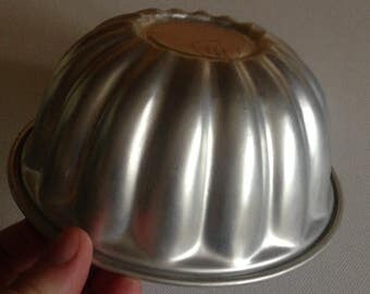 vintage retro alluminium jelly jello mold mould
