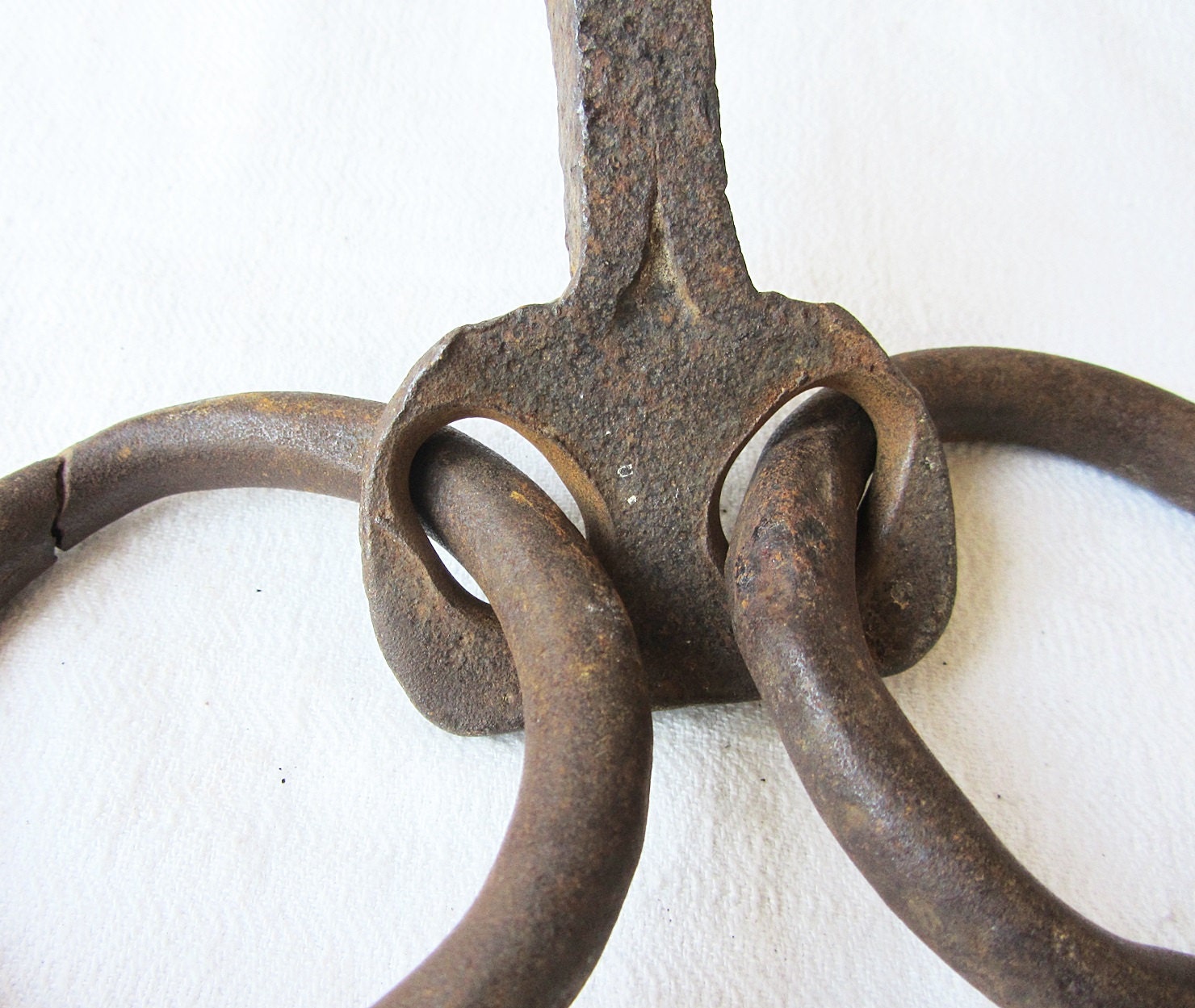 Antique Hand Horse Hitching Post Ring Tethering Animals Barn Tack Tether Harness Ring