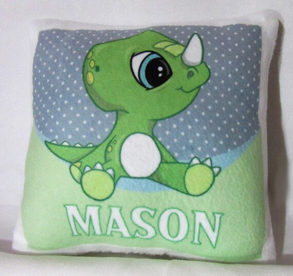 pink dinosaur pillow