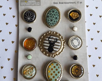 Assorted Brads By Spare Parts Scrapbooking & Paper Craft Supplies