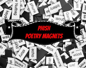 Phish Poetry Magnets - Refrigerator Word Quote Magnets