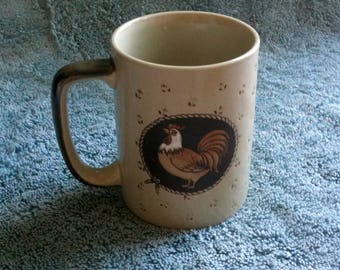 Vintage Otagiri Mug Otagiri Rooster Mug Made in Japan Embossed Mug Large D Handle Collectible Mug Collection Deserdog Destash Mug 1 b4