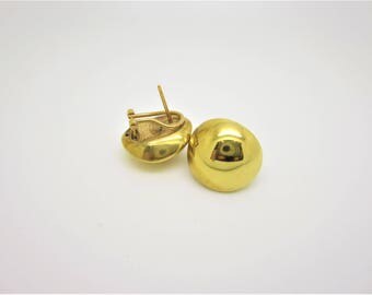 1980's 18k gold clipon post earrings (Price Negotiable)