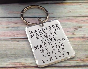 Adoption Gift, Blended Family Gift, Step Son Gift, Adoptive Parent Gift to son, Son In Law Gift, wedding gift to son in law, new son gift