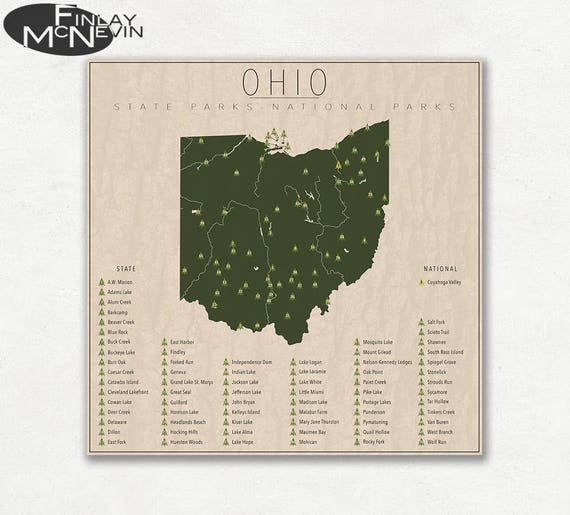 OHIO PARKS National And State Park Map Fine Art Photographic   Il 570xN.1201806482 Tche 