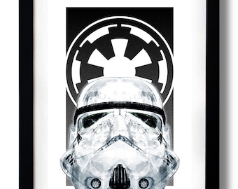 Star White Empire Art Print by RUBIANT