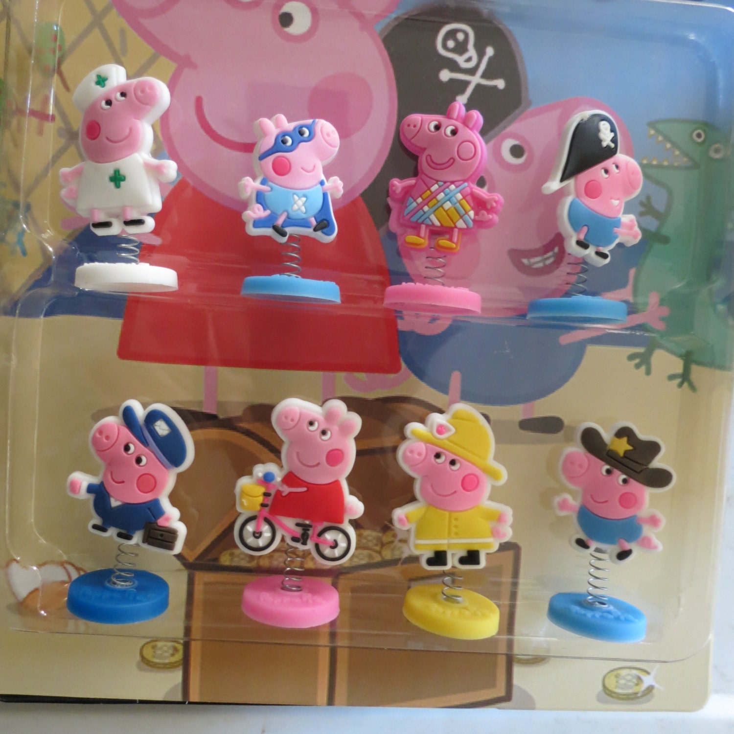Peppa Pig Birthday Cake Toppers 1/4X 11/2 8