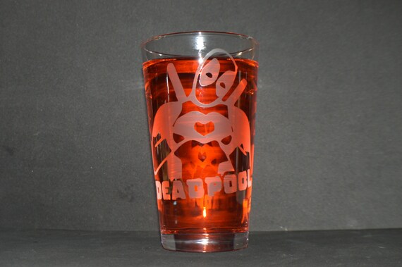 Deadpool pint glass