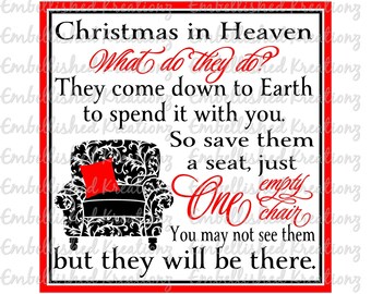 Christmas in heaven | Etsy