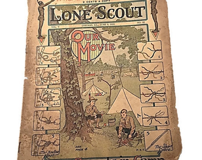 The Real Boys Magazine | Our Scouts in Camp | Lone Scout | Our Movie June 3 1916 | PET Teen