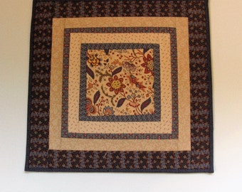Table Topper Mat Quilted Primitive Decor Country Decor Farmhouse Decor Homemade in Maine Reproduction Fabrics