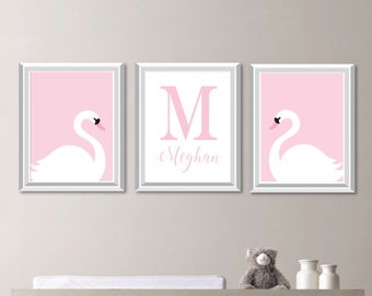 swan nursery decor