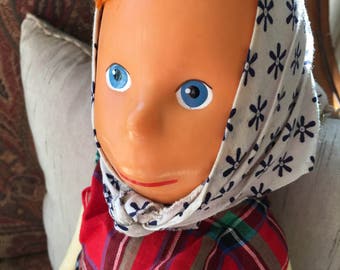 Vintage Early Original Poor Pitiful Pearl Cloth Doll 1940's Tagged Poland 100% Original MINT Condition