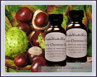 Horse Chestnut Oil Infusion, Macerate, Horse Chestnut Alcohol Extract, Tincture, Leg Ointment, Varicose Veins