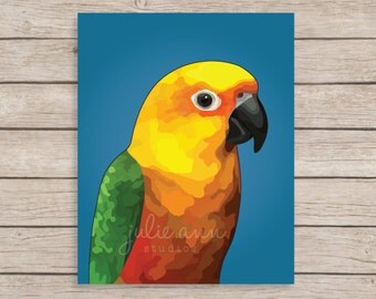 stuffed sun conure