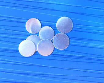 Metal stamping blanks wholesale Aluminum round circle discs for stamps Tags for jewelry making Bulk silver crafting 19mm 18ga
