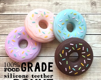 Add on 100% Food Grade Silicone Teether - Donut