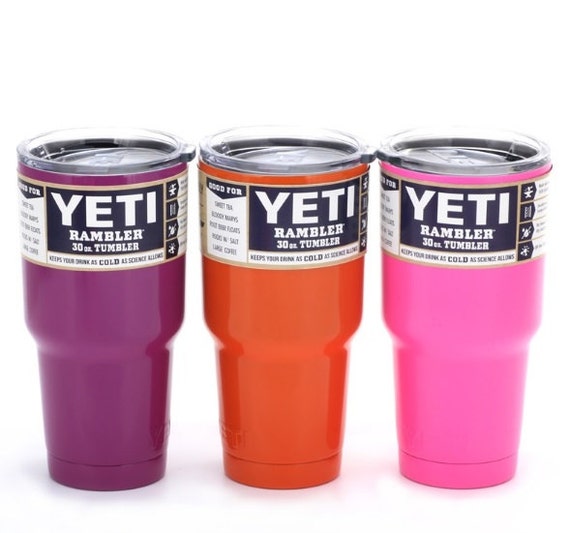 Colored Yeti Cup 30 oz Yeti cup Pink Yeti by LaFashionDesigns