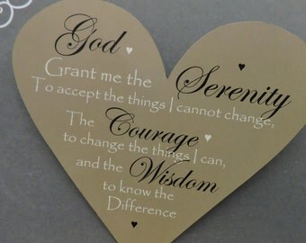 Serenity Prayer | AA Recovery | Sobriety Gift | Rehab Gift | Recovery Gift | Religious Gift | Serenity Prayer Magnet | Inspirational Gift