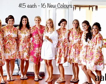 Bridesmaid robes set of 10 Bridesmaid robes set of 3 Bridesmaid robes set of 4 Bridesmaid robes set of 5 Bridesmaid Robes set of 7
