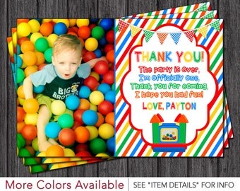 Bouncy House invitations Ball Pit Invitations Personalized