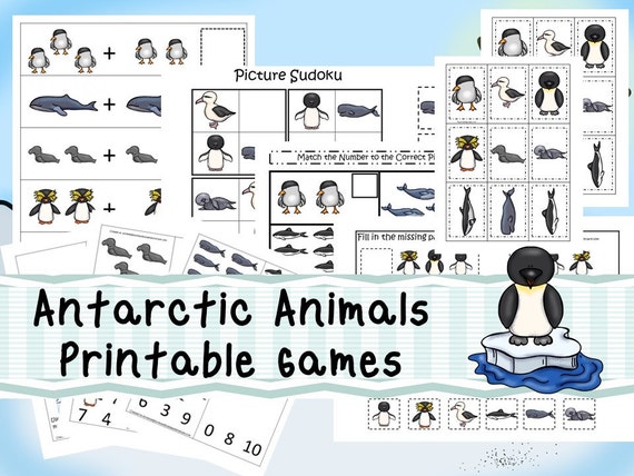 30 Antarctic Animals Games Download. Games and Activities in