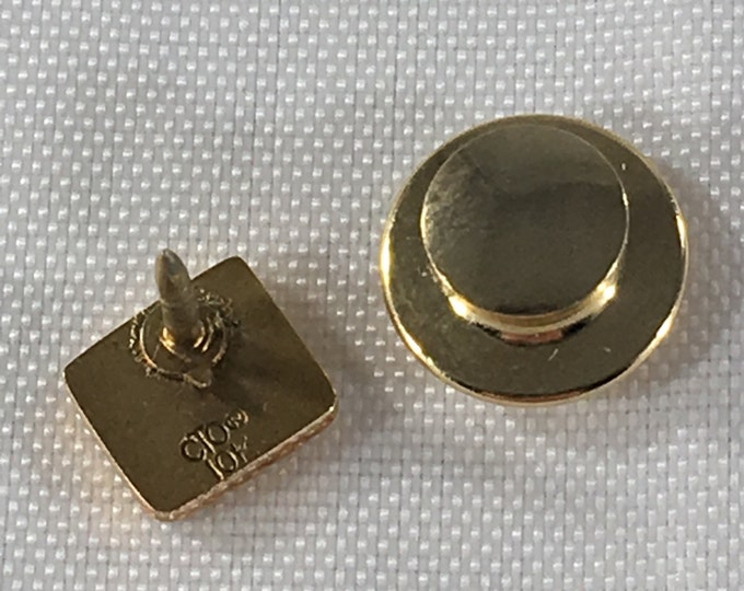 Storewide 25% Off SALE Vintage OC Tanner 10k Yellow Gold Employee Award Pin Featuring Original Dollar Sign Monogramed Design