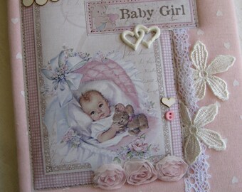 Baby Book, Baby Memory Book, Baby Girl Memory Book, Personalised, Baby's First Year Memory Book, Unique New Baby Gift