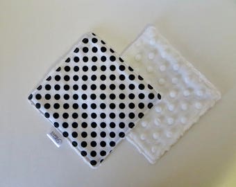 Reversible Strap Cover, Neutral Stroller Straps, Black and White Car Seat Strap Covers, Car Seat Strap Cover, Minky Strap Covers
