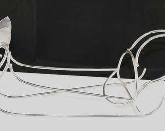 Silverplated bottleholder "Metal blanc"