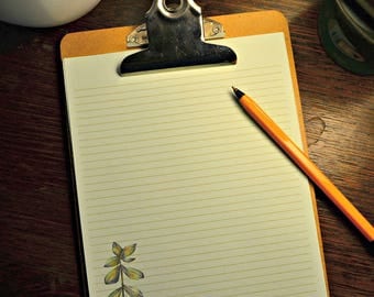 Green Thumb Writing Paper-Note Paper- Stationery
