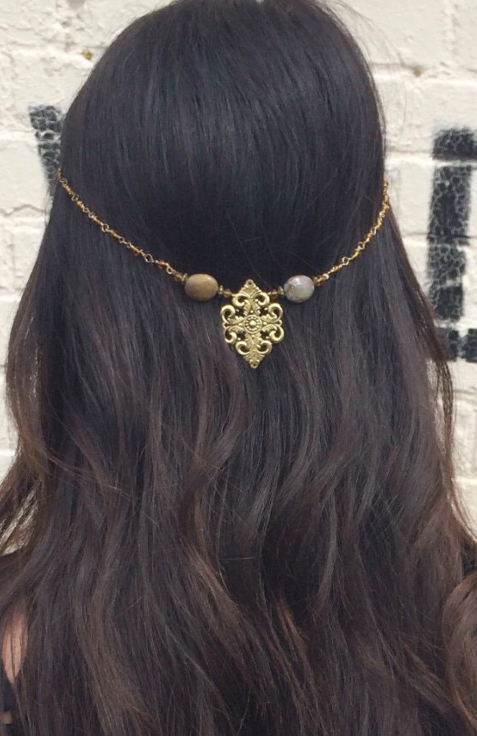 Hair Jewels Hair Chain Accessory Tribal Head Chain Antique